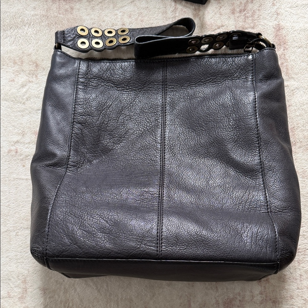 Frye Black Leather Shoulder Bag Claire Hobo See Pics/Description Make offer